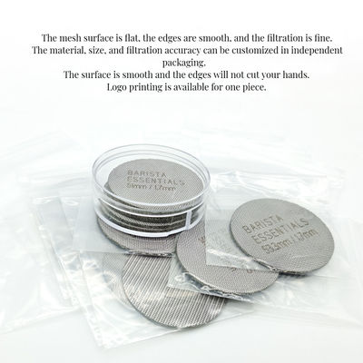 1.7mm Stainless Steel Coffee Puck Screen per la guarnizione del filtro della macchina da espresso eco-friendly