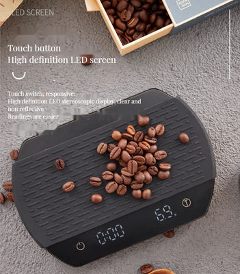 Bamboo Digital Coffee Scale 3kg/0.1g Timer ricaricabile ABS Strumenti da tè a base di silicone