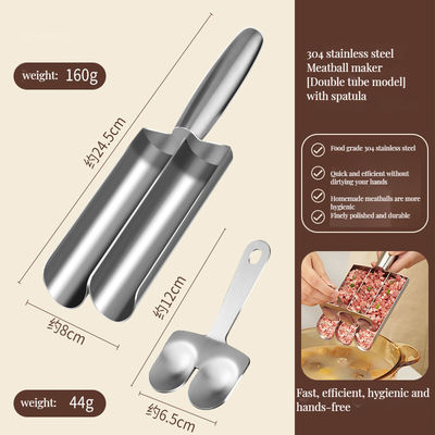 Cucina domestica senza sforzo con il set di utensili da cucina a cucchiaio di polpette di bambù