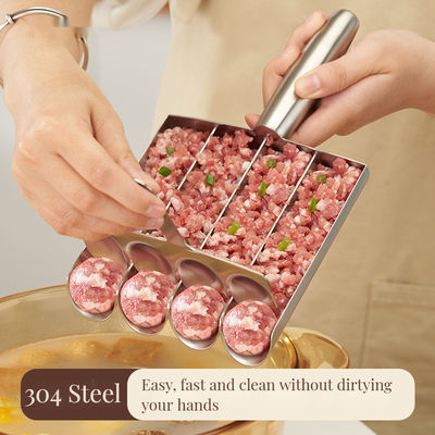 Cucina domestica senza sforzo con il set di utensili da cucina a cucchiaio di polpette di bambù