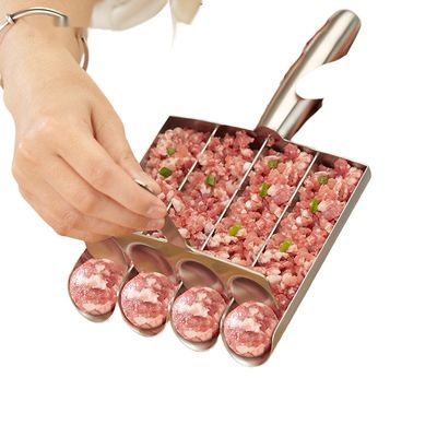 BAMBOO Meatball Maker Set Non-Stick Cucchiaio Manuale e Forchette per una cucina domestica senza sforzo