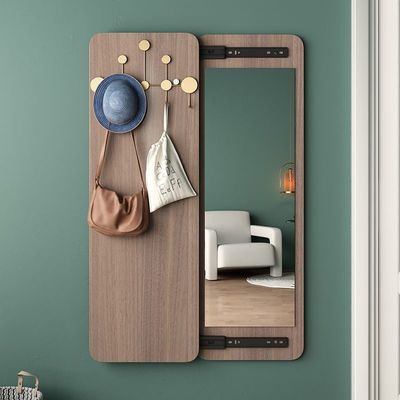 Specchio a muro di lunghezza completa Legno massiccio incrollabile Disegno nascosto per l'occasione dell'anniversario