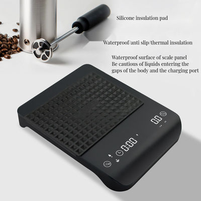 Home Scale per il caffè con funzione timer Alta precisione ABS Disegno elettronico 3kg Capacità