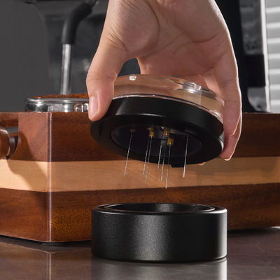 Nero 7 Aghi 0,4 mm WDT Espresso Coffee Distributor Tool Tea Coffee Aglio distributore WDT Tool