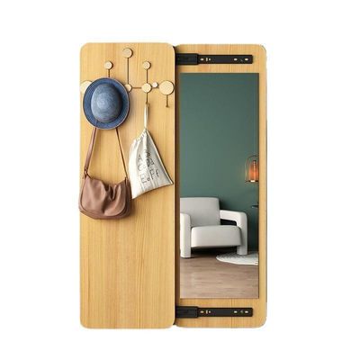 Specchio da parete di lusso di design con cintura di cuoio super artigianale e fancy hanging top