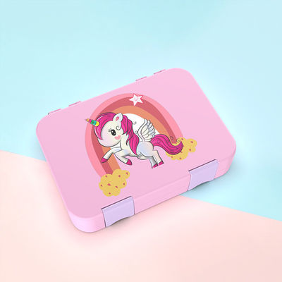 2 strati in fibra di bambù Bento Lunch Box in 6 colori Include posate per adulti