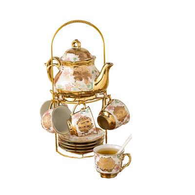 Luxury European Style Ceramic Tea Set con 6 tazze e un piatto