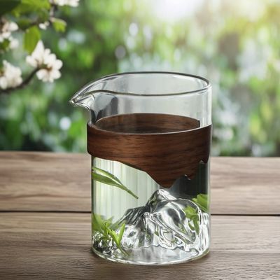 240ml Tazza di Tè trasparente in vetro Classic Design Manifattura Tazza Eco-Friendly per il latte Acqua