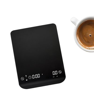 3 kg/0,1 g Indicatore del timer Scale di caffè di silicone leggera con batteria ricaricabile