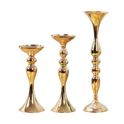 Eleganti portacandele di sirene in metallo oro per decorazioni da tavolo per matrimoni banchetti domestici