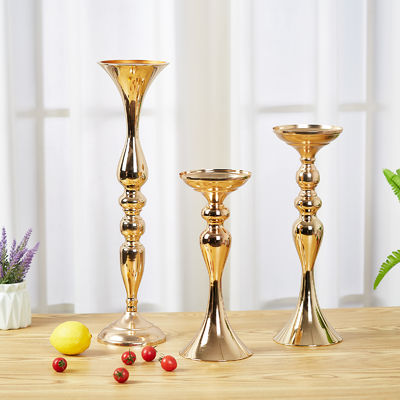 Eleganti portacandele di sirene in metallo oro per decorazioni da tavolo per matrimoni banchetti domestici