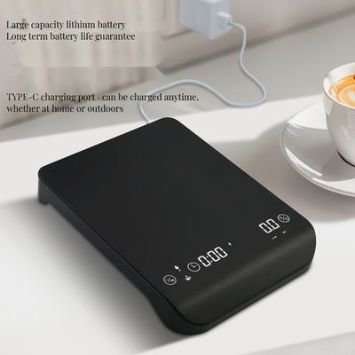 3 kg/0,1 g Indicatore del timer Scale di caffè di silicone leggera con batteria ricaricabile