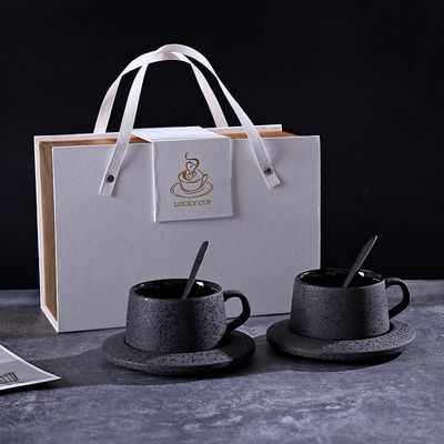 Home Hotel Ristorante Ufficio Porcellana ghiacciata nero Yao Set con 260 ml di capacità