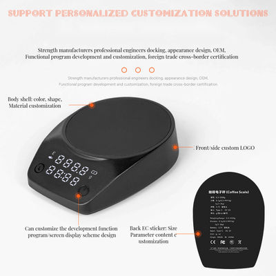 Cucina e barista ABS Shell Digital Espresso Scale con Timer Tipo C di ricarica