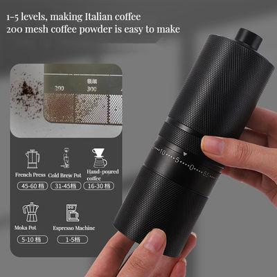 Perfetto regalo utensili in scatola Macinatrice elettrica di espresso portatile di alluminio manuale Caffè C2