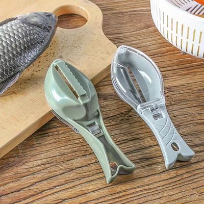Strumento di pulizia della cucina a maniglia antiscivolo Rimuovi velocemente la pelle del pesce Rovere pulizia