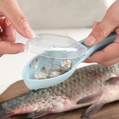 Strumento di pulizia della cucina a maniglia antiscivolo Rimuovi velocemente la pelle del pesce Rovere pulizia