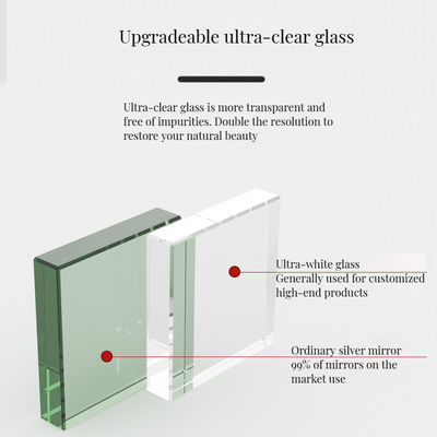 Stile di design moderno Grande arco d'oro in metallo Infilato Specchio murale di lunghezza completa per bagno e camerino