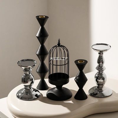 Colore personalizzato accettabile candelabro di metallo moderno per il matrimonio evento festa di compleanno