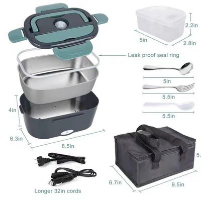 Disegno pieghevole pieghevole portatile USB riscaldamento silicone Bento lunch box per la conservazione degli alimenti