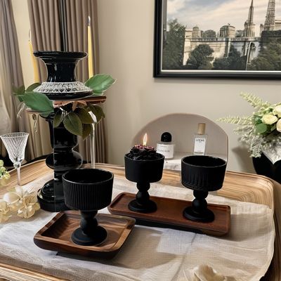 Disegno di linea verticale unico Vintage Wine Cup Glass Footed Dessert Bowl per i regali