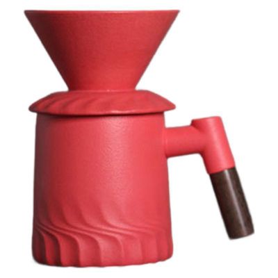 Modello semplice Moderno Vintage Coffee Maker Set in nero opaco per il versamento sicuro sopra la preparazione
