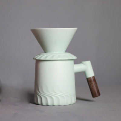 Modello semplice Moderno Vintage Coffee Maker Set in nero opaco per il versamento sicuro sopra la preparazione