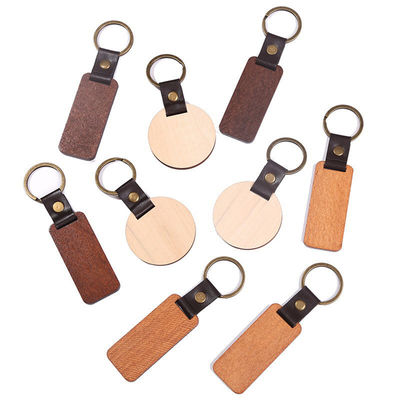 Appendici di legno di beech su elegante catena di bambù per promozioni Decoro di Natale