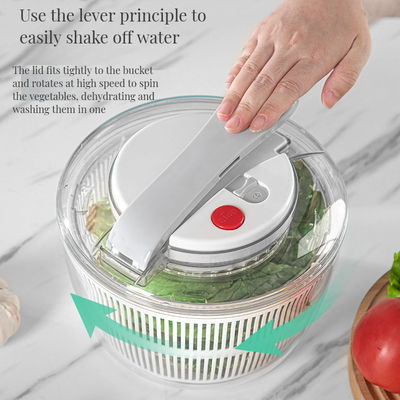Dimensione personalizzata Insalate di bambù elettrica e asciugatrice di frutta e verdura Spinner di pulizia rapida