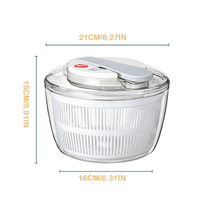 Dimensione personalizzata Insalate di bambù elettrica e asciugatrice di frutta e verdura Spinner di pulizia rapida