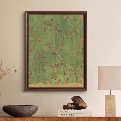 Modern Oil Painting on Canvas Stylish Digital Print Decorazione murale a base di fiori per hotel