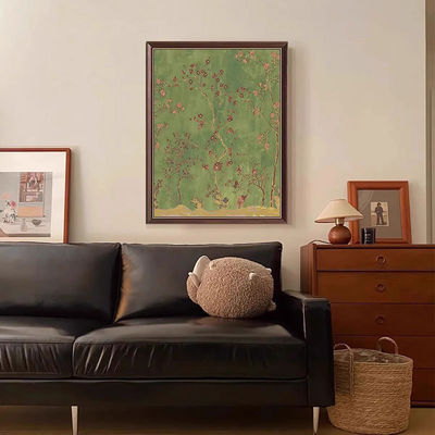 Modern Oil Painting on Canvas Stylish Digital Print Decorazione murale a base di fiori per hotel