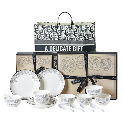 Cartoon Decal Print Bamboo Servitaio da Tavola Set per Case di lusso Hotel Ristorante Matrimoni