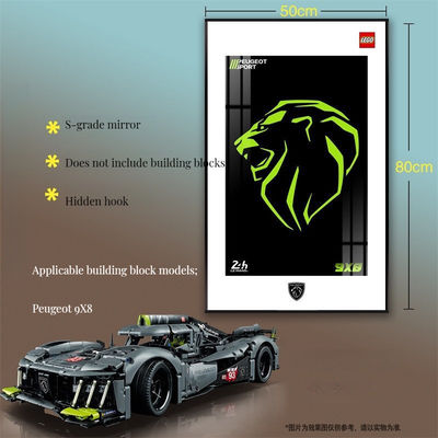 Art Deco Decorative Glass Car Display Frame per parete e tavolo in formato cintura scala