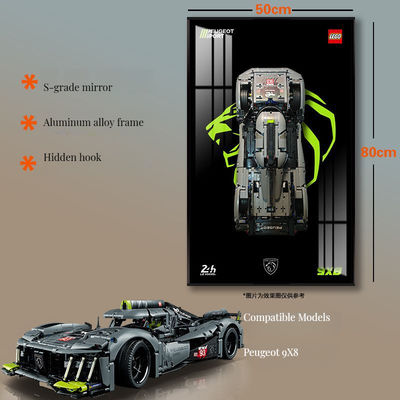 Art Deco Decorative Glass Car Display Frame per parete e tavolo in formato cintura scala