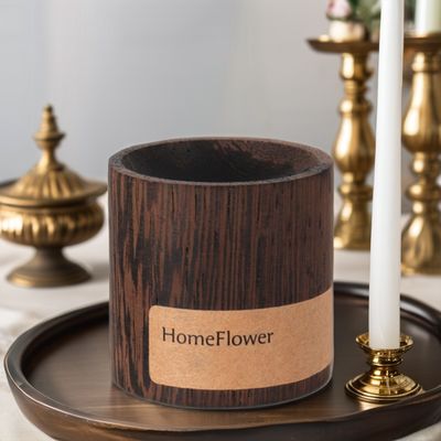 Diffusori di profumi di legno di agar con bruciatore di incenso e ornamenti di candele in legno di noce