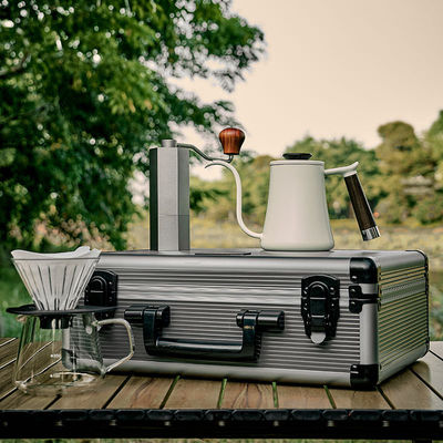 Kit barista tutto in uno Bottone per viaggi all'aria aperta Campeggio Caffè versare sopra set