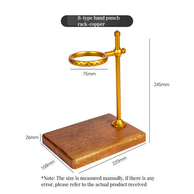 Tipo di utensili da bere Set di tè e caffè Legno massello Versare sopra il banco del caffè con gocciolante di rame