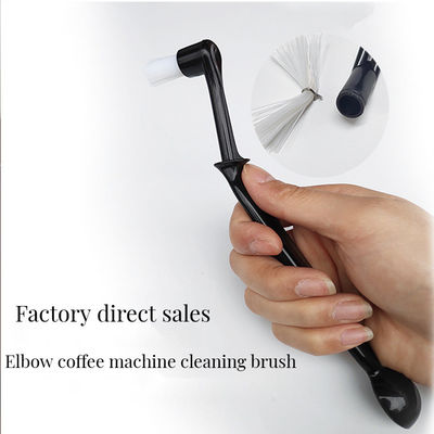 Modern Wooden Grinder Brush Nylon Espresso Brush Plastic Stand Knock Box in Bag Forma per gli amanti del caffè e del tè
