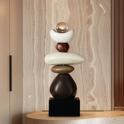 Dimensioni personalizzate Arte contemporanea in resina di bambù per scrivania o salotto