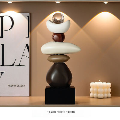 Dimensioni personalizzate Arte contemporanea in resina di bambù per scrivania o salotto