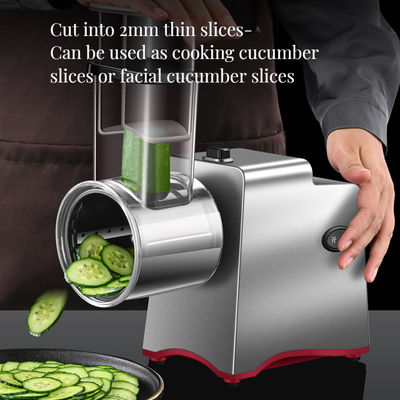 Logo personalizzato Strumento da cucina in bambù Electronic ABS Rotary Vegetable Cutter per la macchina per l'insalata di frutta