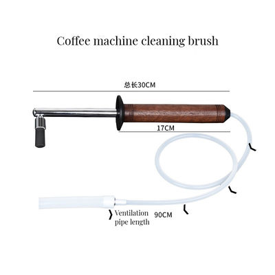 Spazzola per la pulizia della macchina espresso con maniglia anti-scaldamento Spazzola a vapore a pressione