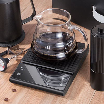 Dispositivo di misurazione del peso digitale ABS per cucina 3 kg/0,1 g Timer per la bilancia del caffè