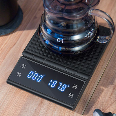 Dispositivo di misurazione del peso digitale ABS per cucina 3 kg/0,1 g Timer per la bilancia del caffè