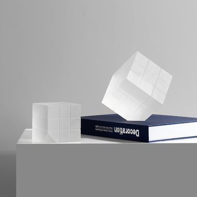 Disegno Art Deco al suo meglio Cubo di Rubik Artigianato in vetro per decorazioni domestiche e di ufficio
