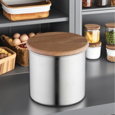 Acquirenti commerciali Vaso di stoccaggio a vuoto in acciaio inossidabile di dimensioni multiple per barrette di smoothie