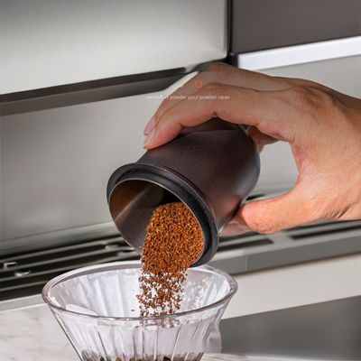 Coppa in polvere invertita in plastica intagliata in PP per macchine espresso universali