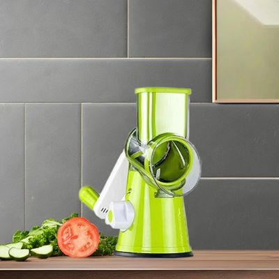 Grater a tamburo rotativo per la tavola da cucina in plastica per tagliare i formaggi e le patate