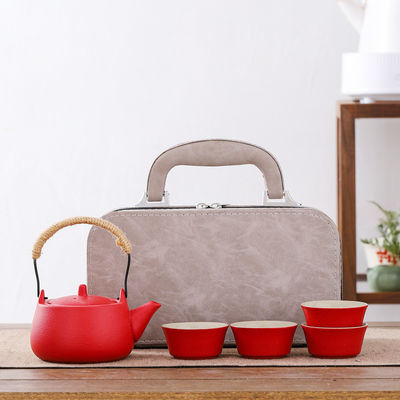 Set di tè per viaggi in ambiente aperto in stile moderno con logo personalizzabile e porcellana sostenibile